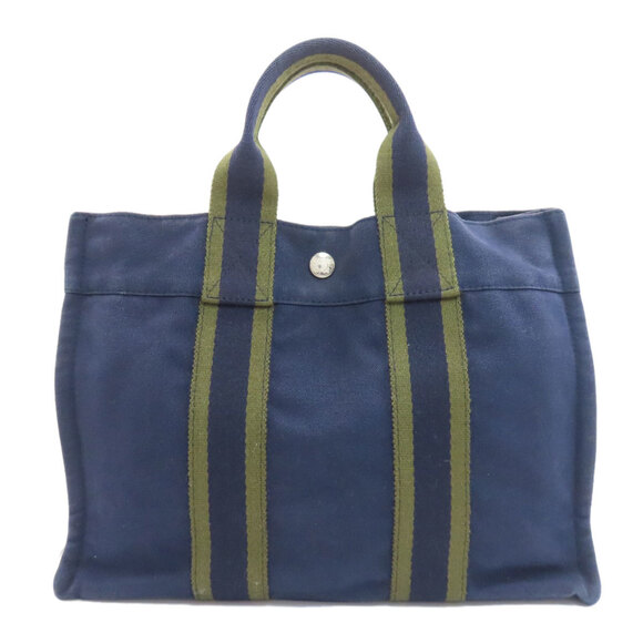 Hermes Sac Foul Tou PM Handbag Canvas Women's